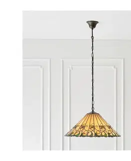 Svietidlá Endon 64194 - Luster na reťazi Tiffany JAMELIA 3xE27/60W/230V, priemer 50 cm 64194