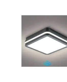 Záhradné lampy BRILAGI - LED vonkajšie svietidlo so senzorom BENE LED/18W/230V 22x22 cm IP54 BRI049