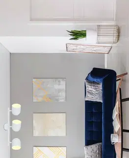 Nástenné svetlá Nástenná lampa Azuro E27 biela