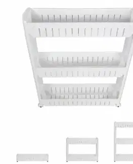 Úložné boxy 4Home Úzky odkladací regál na kolieskach Slim Jim