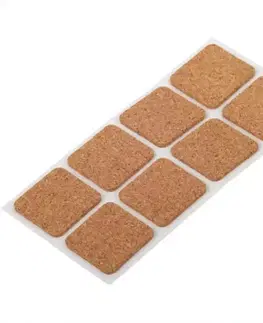 Príslušenstvo k nábytku Podložky korkové samolepiace 25X25MM
