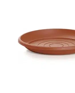 Kvetináče a truhlíky Kinekus Miska pod kvetináč plastová, priemer 9cm terrakota, NOVA K9