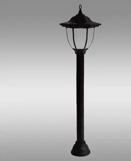 Moderné stojace svietidlá – záhradné Solárny lampa stĺp AR VO2795 čierna LP1
