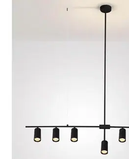 Svietidlá BRILAGI - Luster na lanku CRANE 6xGU10/30W/230V čierna WO-CRANE-06-BLK-OEM