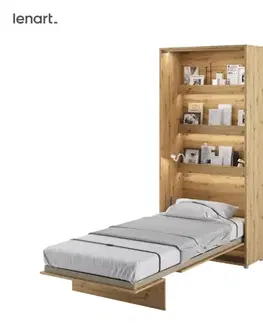 Postele Dig-net nábytok Sklápacia posteľ Lenart BED CONCEPT BC-03 dub artisan | 90 x 200 cm