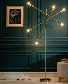 Osvetlenie Stojací lampa GITEGA Dekorhome