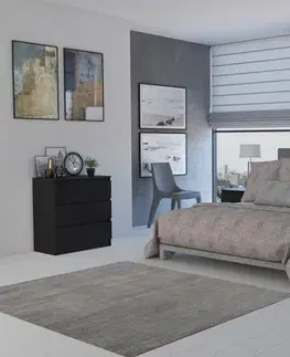 Nočné stolíky MELWIN M2 nočný stolík, čierny