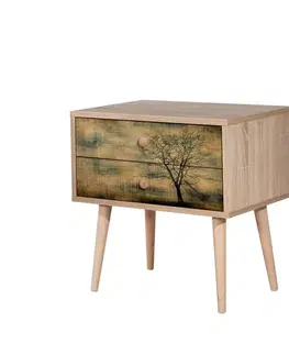 Konferenčné stolíky Nočný stolík Two Sonoma Oak