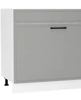 Kuchynské skrinky stojace Kuchynská skrinka Emily D80ZL S/1 ZASL Dast Grey