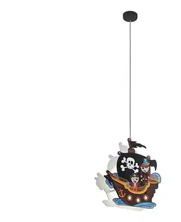 Svietidlá Eglo 97409 - Detský luster na lanku SAN CARLO 2xE27/25W/230V 97409