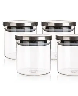 Misky a misy Dóza sklenená FREIA 650 ml, s viečkom, 0,65 l