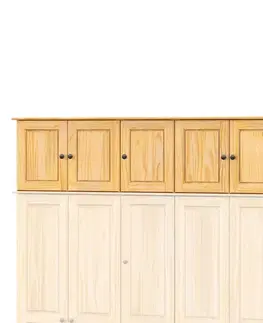 Skrine Nadstavec 5-dverový 8855K lak, kovové úchytky