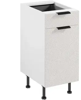 Kuchynské skrinky Korpus Luxeo K04-D40S1-AX biely