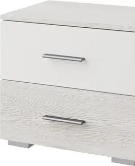 Nočné stolíky ROMER nočný stolík, biela / light artwood