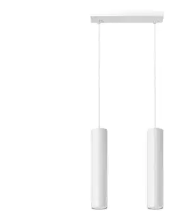 Svietidlá  SL.0324 - Luster na lanku LAGOS 2 2xGU10/10W/230V biela SL.0324