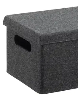 Boxy na skladovanie PLAST TEAM - Box VEGA tmavošedý malý