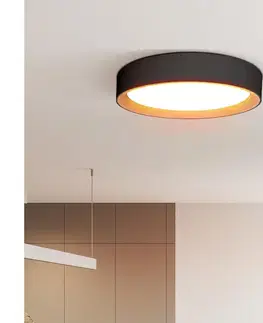 Svietidlá  WO8016 - LED Stm. strop. svietidlo LARIOS LED/48W/230V+DO pr.39 cm čierna WO8016
