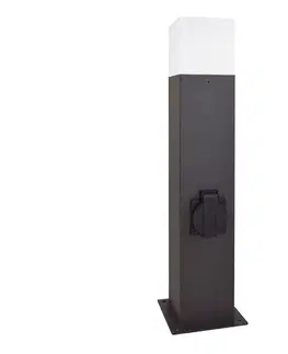 Záhradné lampy  Vonkajšia lampa so zásuvkou NEW YORK 1xE27/12W/230V IP44 307323