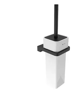 Svietidlá NIMCO MAC 29094K-90 - Nástenná WC štetka MAYA biela/matná čierna MAC 29094K-90