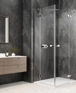 Sprchové dvere POLYSAN - GLOBE CHROME obdĺžniková sprchová zástena 1100x1000, rohový vstup, číre sklo GB5100C