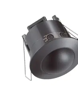 Svietidlá  Senzor pohybu podhľadový PIR 360° 500W/230V čierna 23679