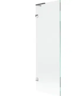 Sprchové dvere MEXEN/S - Lunar L vaňová zástena FIX 60 x 150, transparent, chróm 897L-060-000-01-00