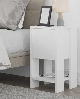 Konferenčné stolíky Nočný stolík Ema White