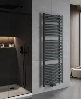 Radiátory do kúpeľne MEXEN - Ares vykurovací rebrík/radiátor 1800 x 600 mm, 958 W, antracit W102-1800-600-00-66