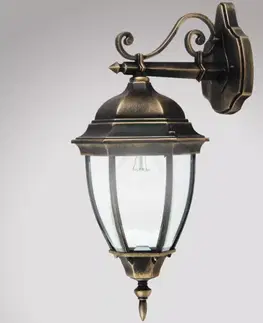 Vonkajšie rustikálne svietidlá Nástenná záhradná lampa Toronto 8381 K1D