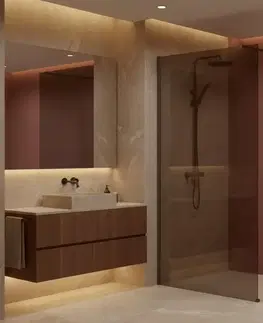 Sprchové dvere REA/S - Sprchová zástena Flexi Brown / Titan 80 KPL-K99475