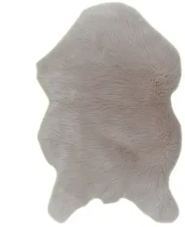 Koberce a koberčeky KONDELA Ebony Typ 2 umelá kožušina 60x90 cm béžová