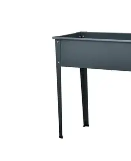 Kvetináče a truhlíky Vyvýšený záhon antracit Lanitplast
