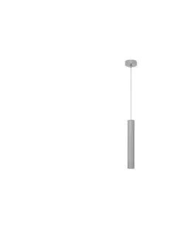 Svietidlá  LED Luster na lanku TUBA 1xGU10/4,8W/230V šedá W-KM 1111/1 GR