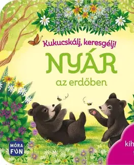 Leporelá, krabičky, puzzle knihy Kukucskálj, keresgélj! - Nyár az erdőben - 7 kihajtható füllel