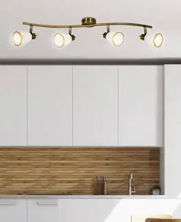 Stropná svetla Nástenná stropná lampa patinovaný pásik 4xG9 Regent