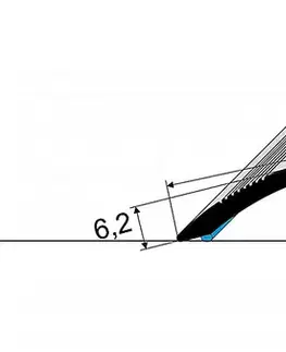 Přechodové lišty a profily Prechodový profil 41 mm, oblý (samolepiaci) | nivelácia 0 - 10 mm Dub montana E935