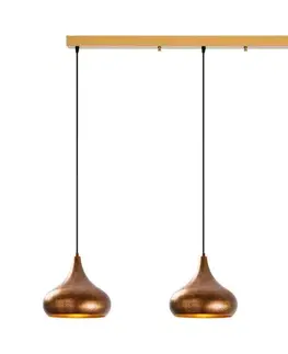 Svietidlá  Závesný luster na lanku MUBA 3xE27/40W/230V medený 942FLG2532