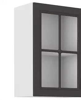 Kuchynské skrinky visiace Kuchynská skrinka STILO grafit mat/biely 40gs-72 1f