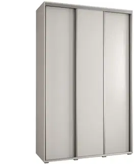 Šatníkové skrine Skriňa 45 Canaris 1 170 biela/silver