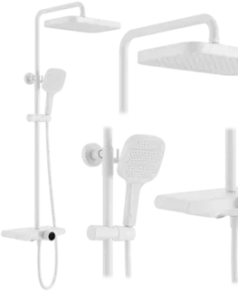 Kúpeľňové batérie REA REA - Sprchový set Bari White REA-P0895