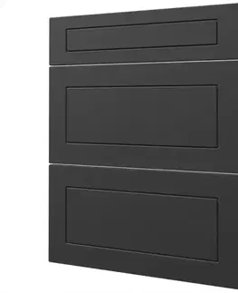 MDF fronty PVC Dvierka Quantum D3M/D3E/D3H/D3A 60 graphite