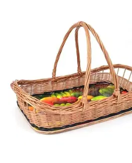 Podnosy a tácky Kinekus Podnos prútený s rúčkou 53x34x12,5/32,5 cm