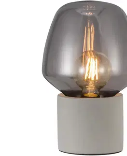 Lampy Nordlux - Stolná lampa CHRISTINA 1xE27/25W/230V betón/čierna 48905011