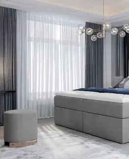 Postele ArtElta Manželská posteľ VIVRE Boxspring | 180 x 200 cm Farba VIVRE: Monolith 84