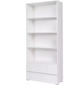 Vitríny a regály do obývačky Regál Cosmo C03 biely