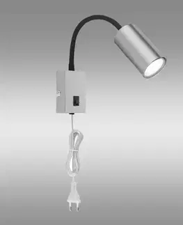 Moderné lampy do obývačky Nástenná lampa 57911W nikel K