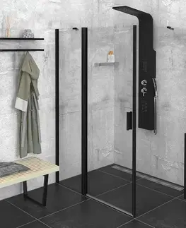 Sprchové dvere POLYSAN - ZOOM Black obdĺžniková sprchová zástena 1400x900 L/P varianta ZL1314BZL3290B