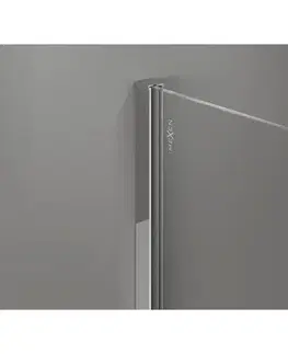Sprchové dvere MEXEN/S - Kyoto-X Sprchová zástena WALK-IN 70 x 200, dekor 10 mm, chróm 800-070-101-01-30-X