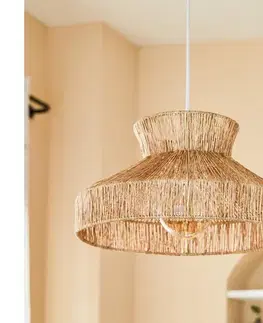 Svietidlá Atmosphera - Luster na lanku ZELIA 1xE27/40W/230V juta 202685