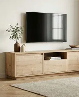 TV stolíky ANTIC TV stolík s dvierkami, dub Sapphire
